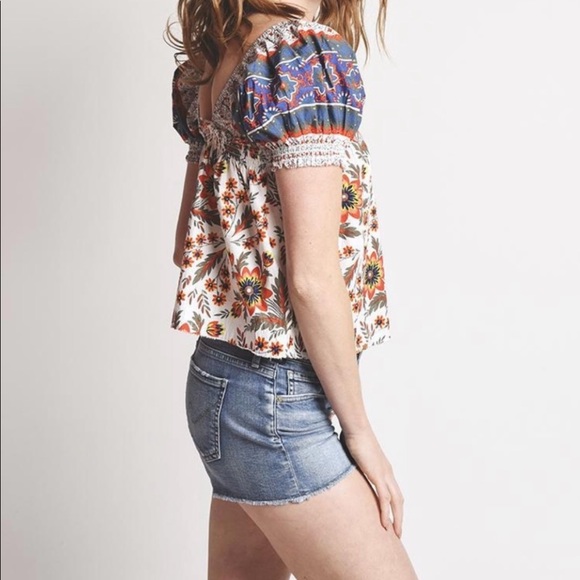 Joie Colorful Boho Top size Medium - Picture 4 of 10